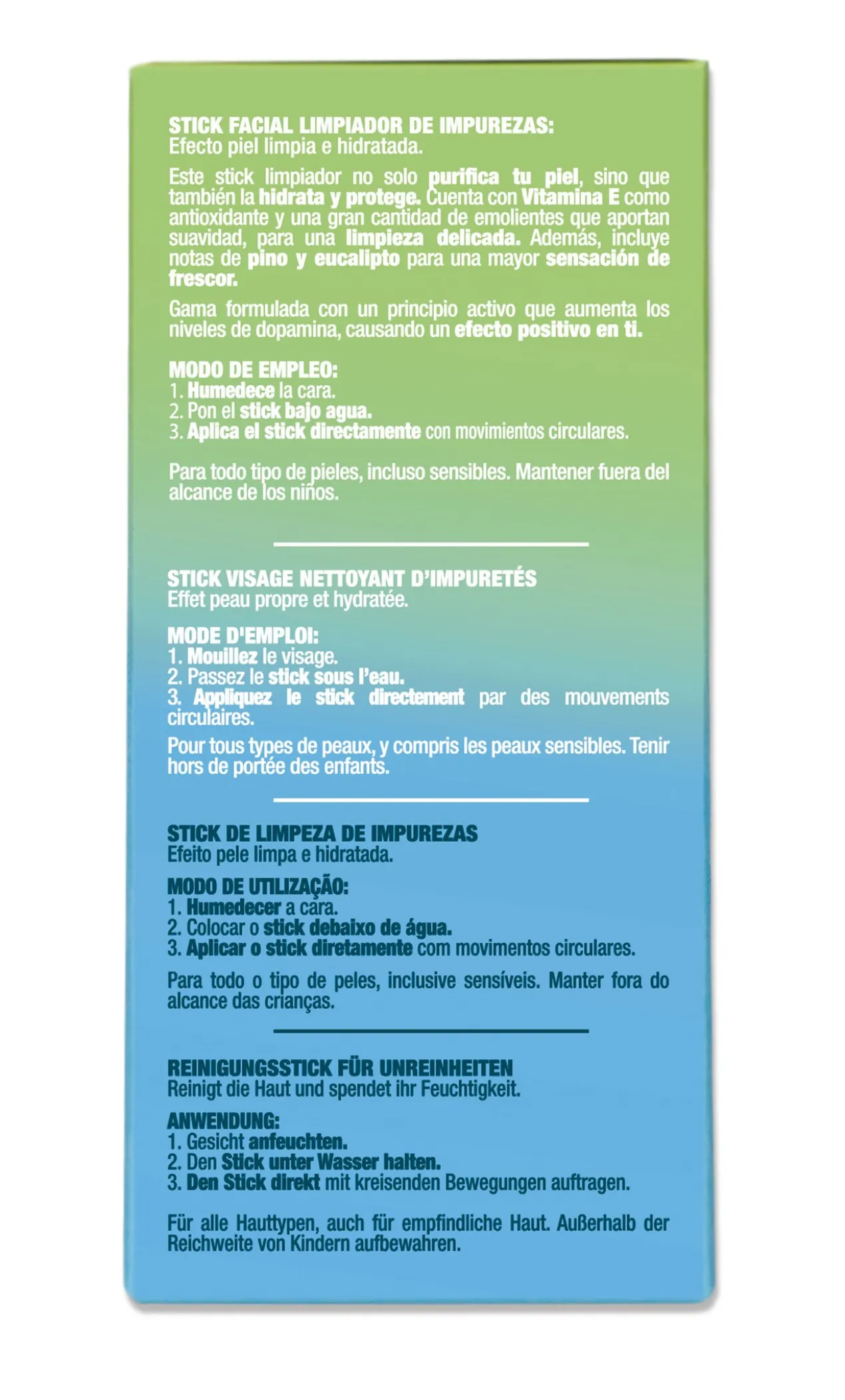 Stick nettoyant visage impuretés & hydratation NeuroBeauty