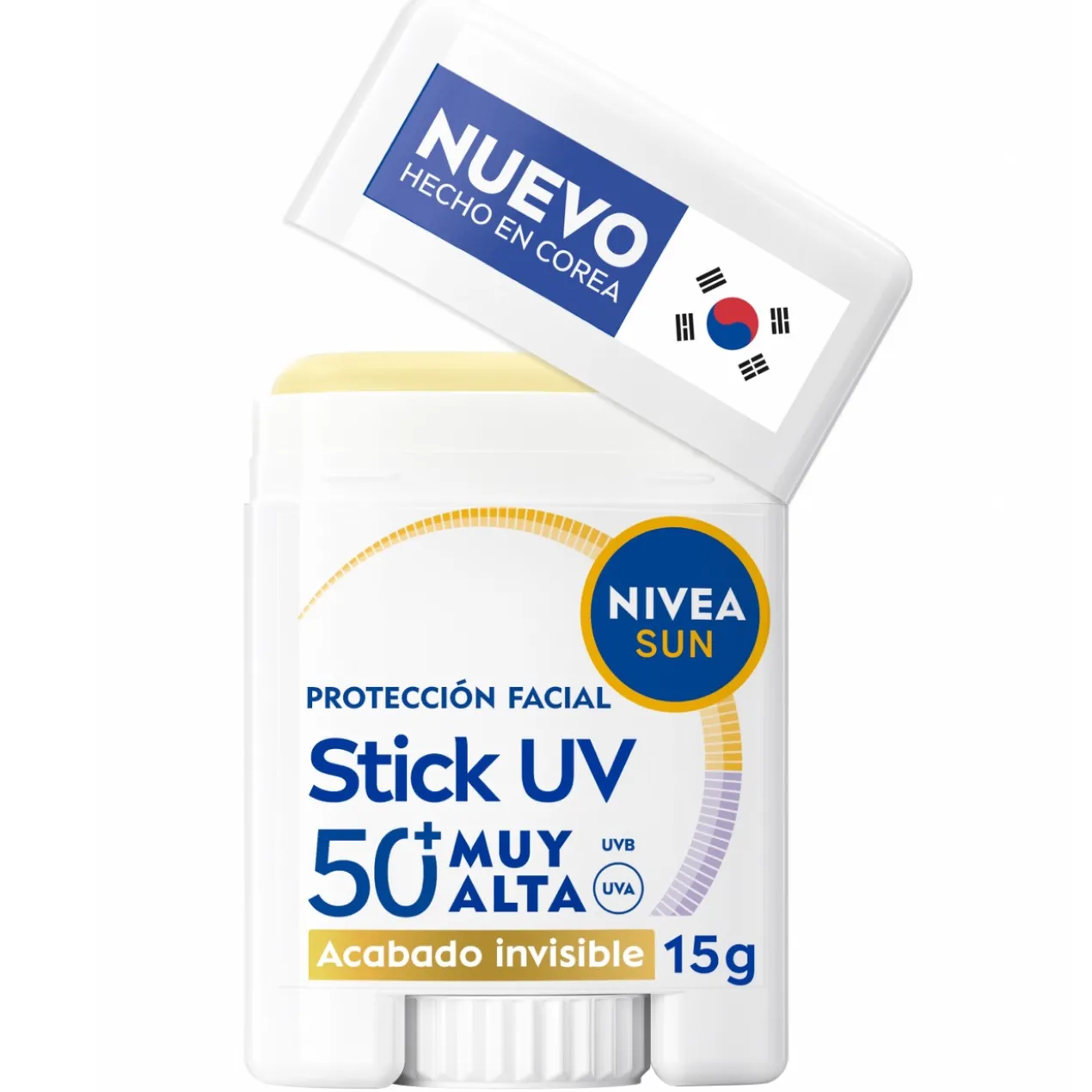 Stick solaire visage SPF50+ toucher soyeux