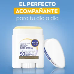 Stick solaire visage SPF50+ toucher soyeux