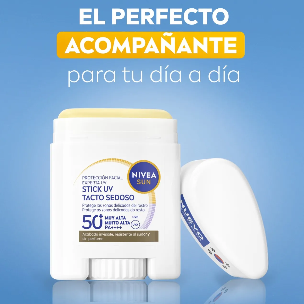 Stick solaire visage SPF50+ toucher soyeux