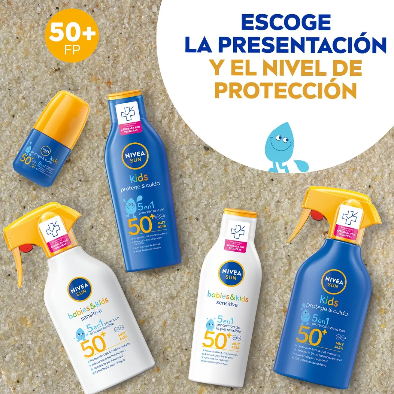 SUN Babies & Kids Sensitive 5 en 1 Spray Solaire SPF50+