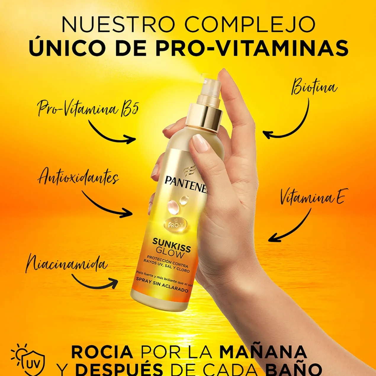 Sunkiss Glow Protecteur Solaire Spray pour Cheveux