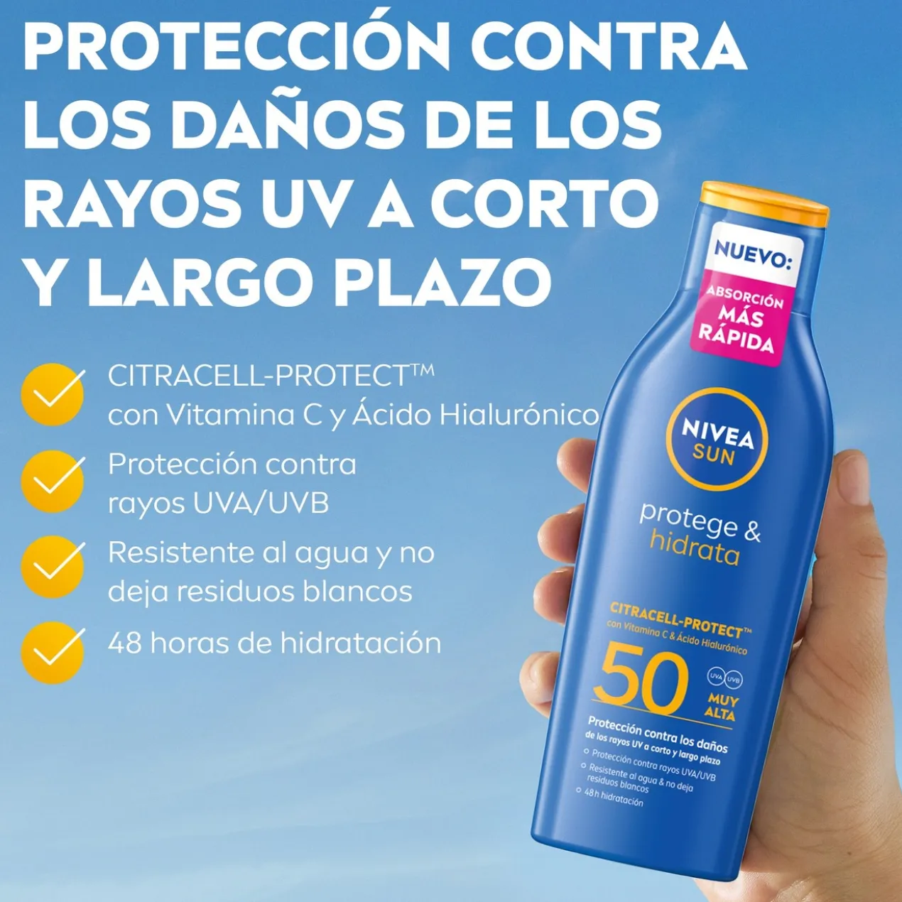 SUN Protège & Hydrate Lotion Solaire SPF 50