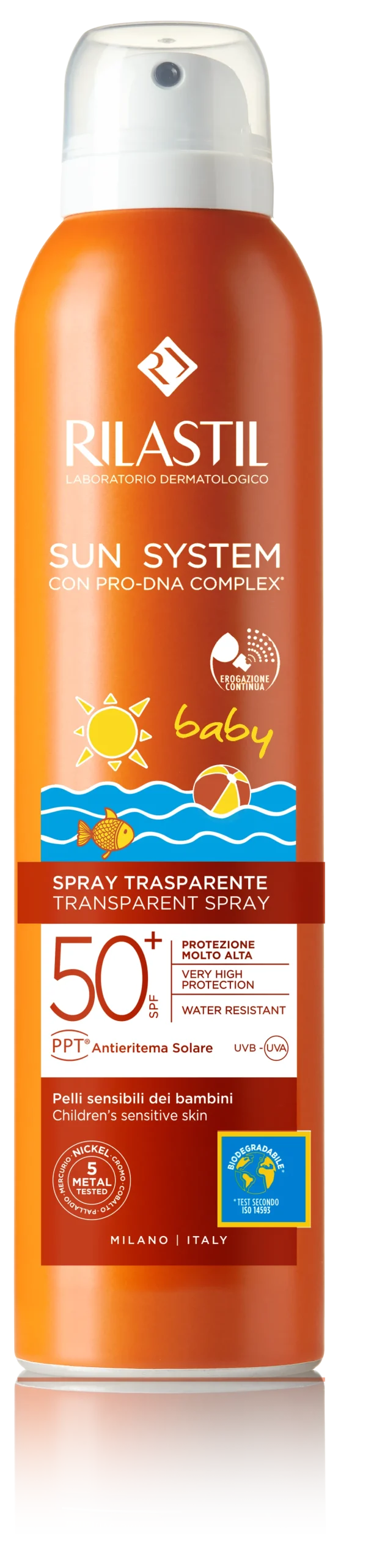 Sun System Baby Spray Photoprotecteur Transparent SPF50+