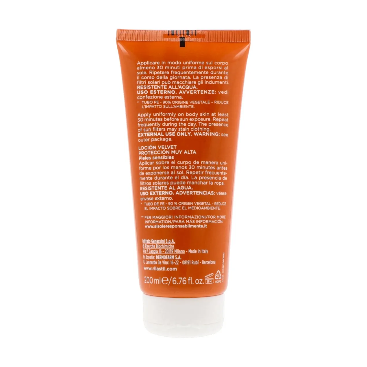 Sun System Velvet Lotion Protecteur pour le Corps