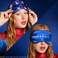 Supergirl™ Satin Dream Mask Masque de Nuit Réversible