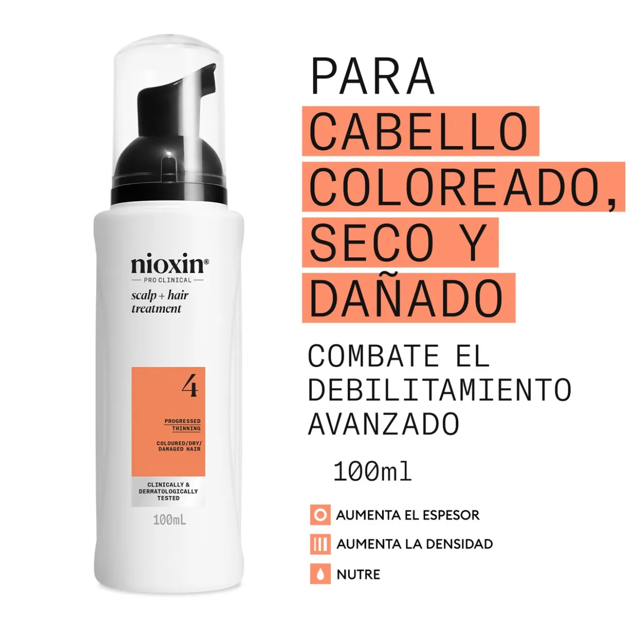 Système 4 Sérum Densifiant Cheveux Teint et Abîmés Affaiblissement Avancé