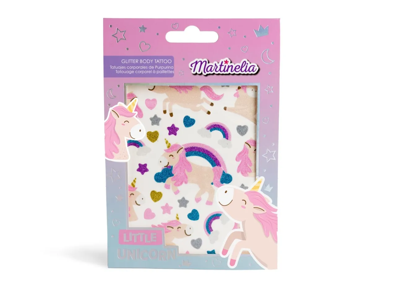 Tattoos Corporels Pailletés Little Unicorn