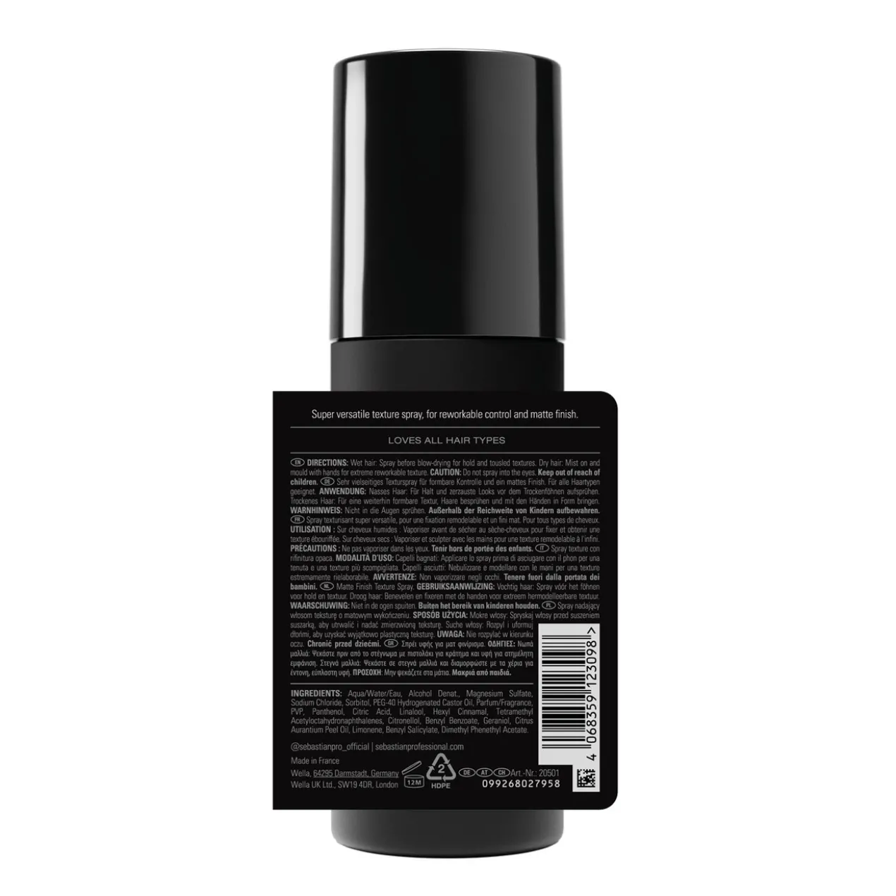 Texture Maker Spray de Texture Remodelable et Finition Mat