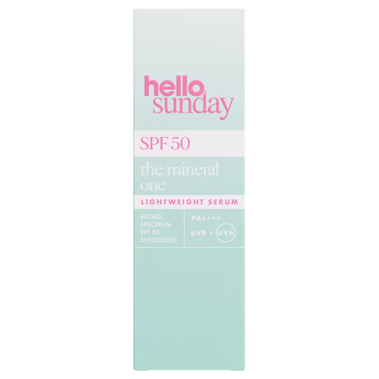 The Mineral One SPF 50 Sérum Hydratant avec Acide Hyaluronique