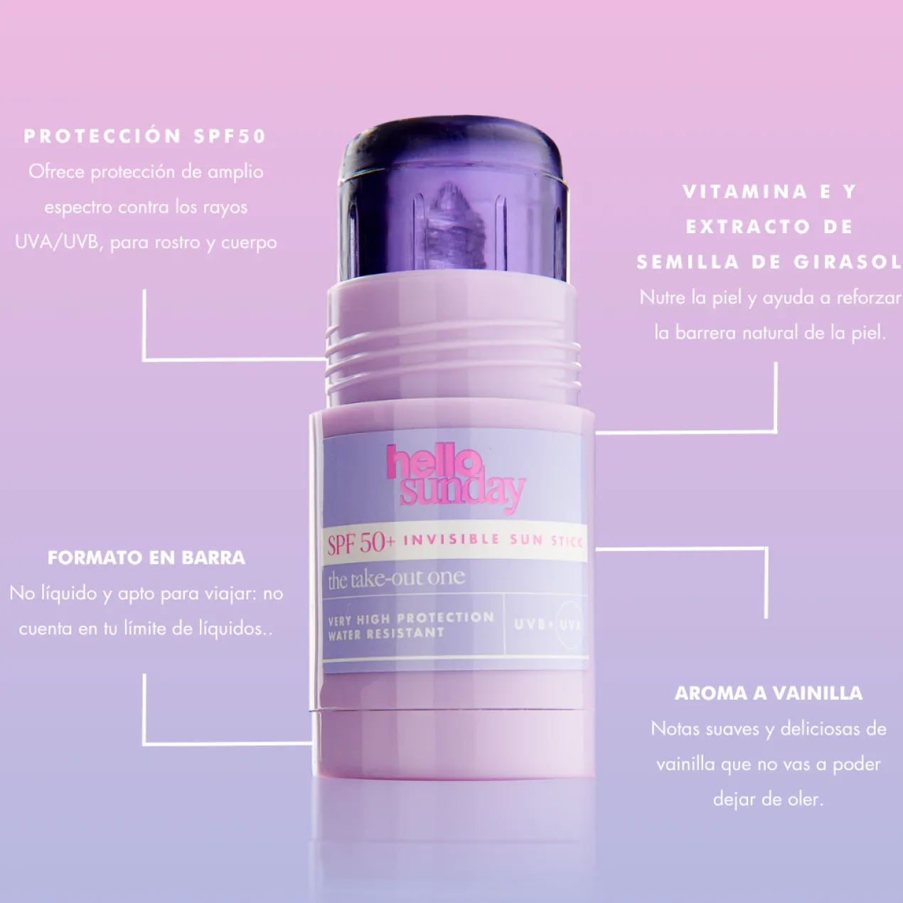The Take-Out One Stick Solaire Invisible SPF50+ Vanille Sucrée