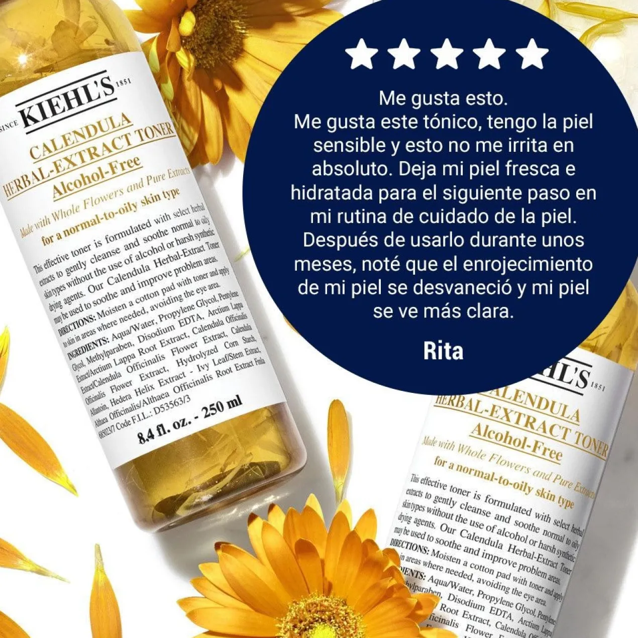 Tonique Sans Alcool à l’Extrait de Calendula