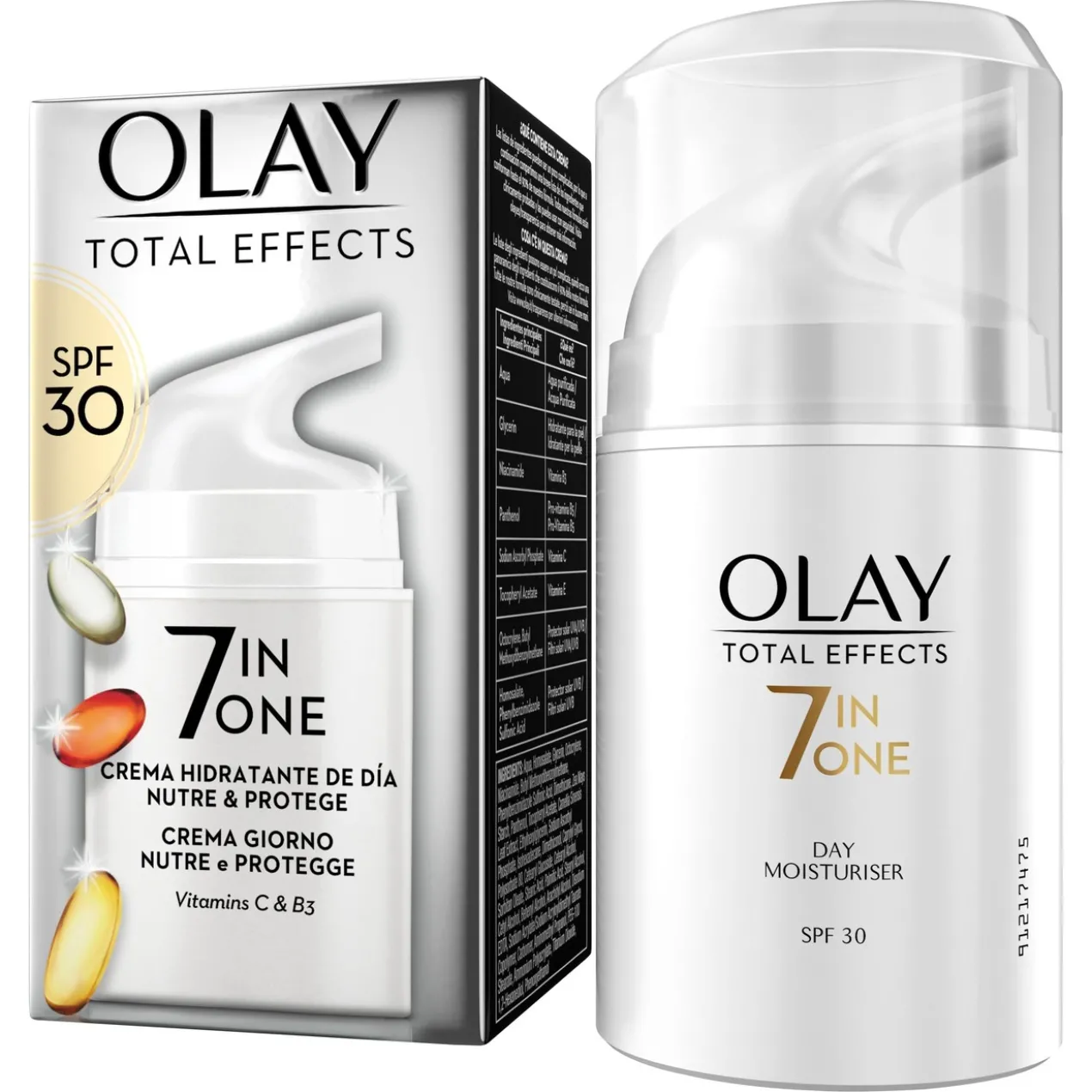 Total Effects Crème Hydratante Anti-Âge SPF30