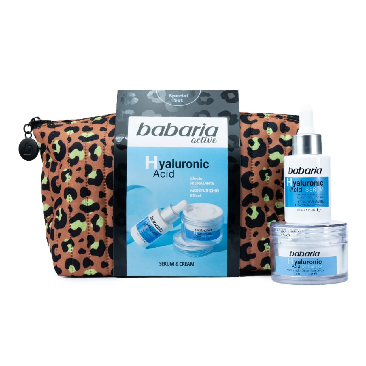 Trousse Animal Print avec Sérum & Crème à l’Acide Hyaluronique