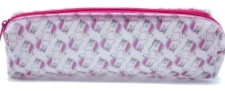 Trousse Scolaire Semitransparente Fraises