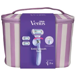 Trousse Venus Extra Smooth Swirl Rasoir + 2 Recharges + Support