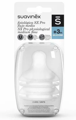 Tétine Physiologique SX Pro Silicone Débit Moyen 3m+