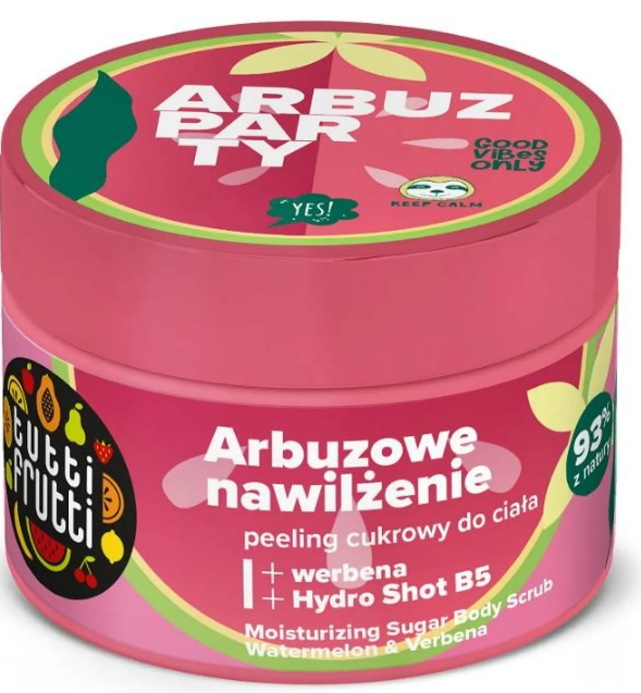 Tutti Frutti Exfoliant pour le Corps Hydratant Pastèque + Vitamine B5