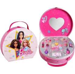 Valisette ronde de maquillage Barbie