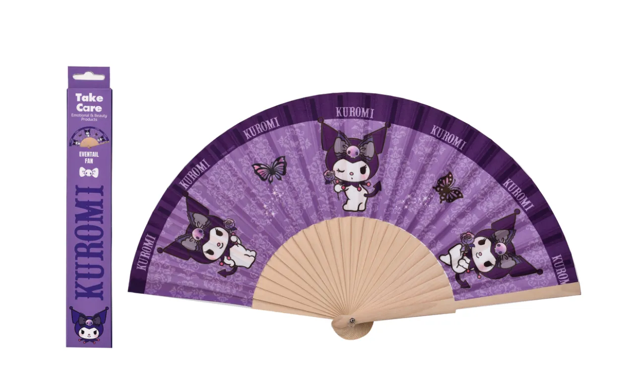 Éventail Hello Kitty Kuromi