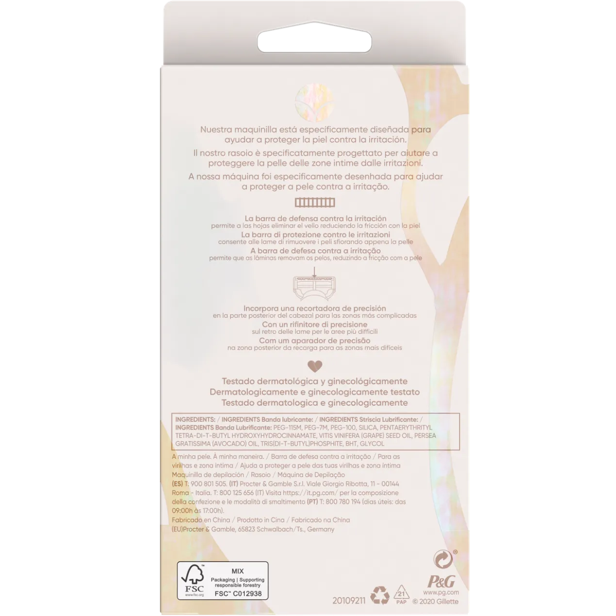 Venus Satin Care Rasoir Dépilatoire Aines et Zone Intime
