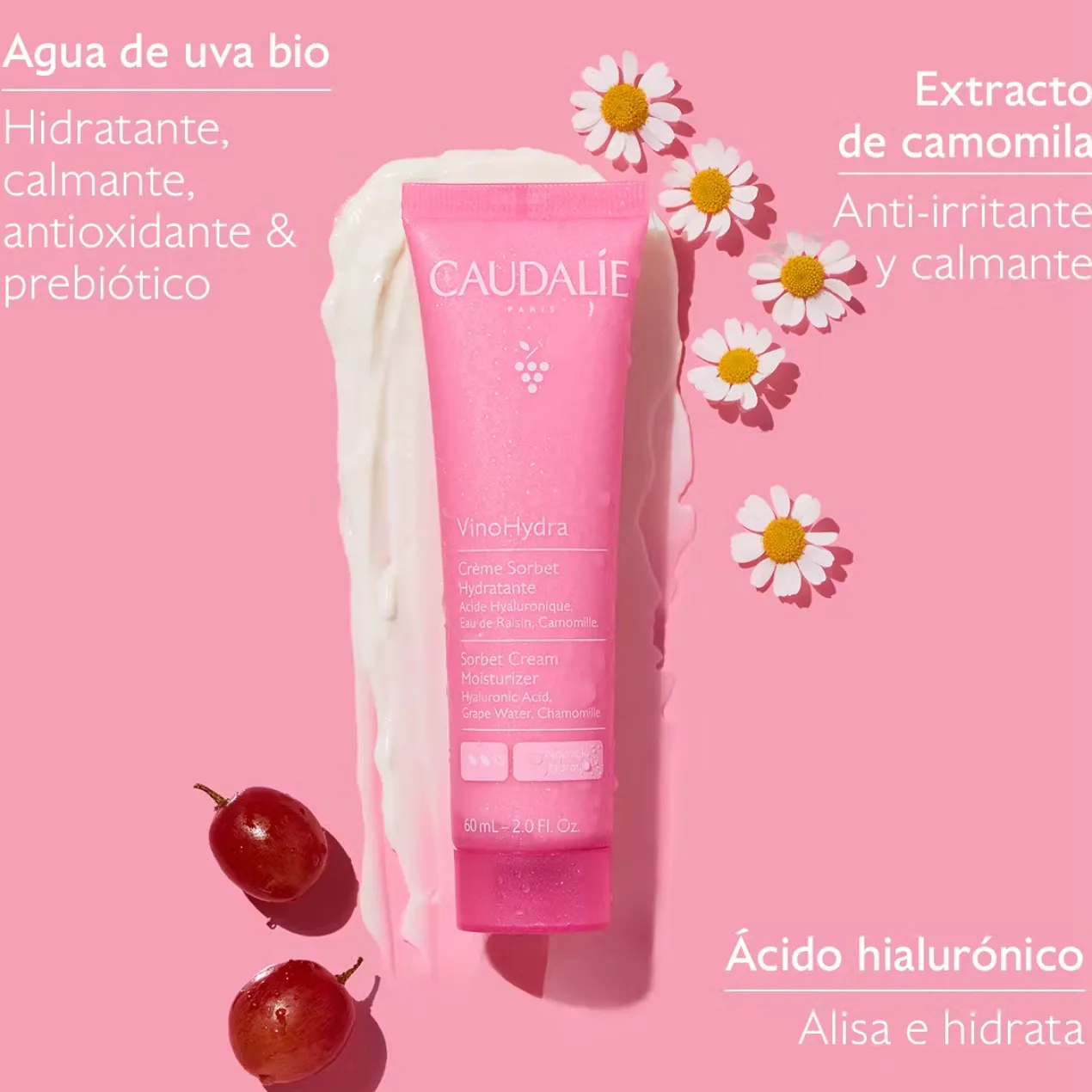 VinoHydra Crème Sorbet Hydratante à l’Acide Hyaluronique + Camomille