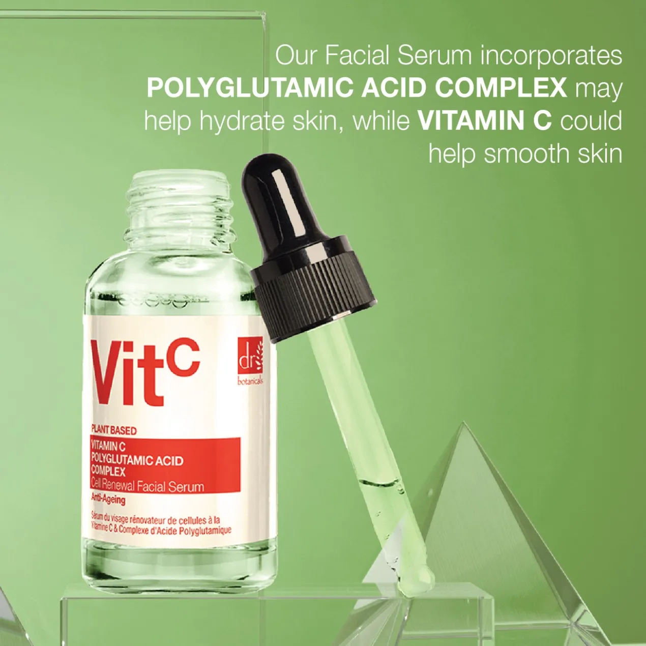 Vitamin C & Polyglutamic Acid Sérum Visage Illuminateur