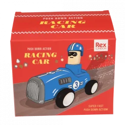 Voiture de Course à Pousser Bleue