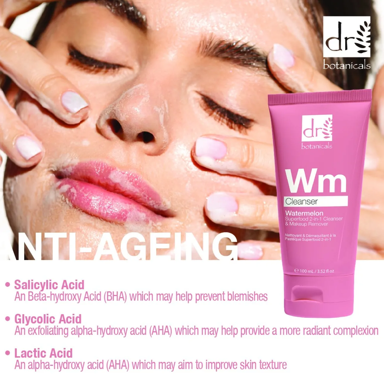 Watermelon Superfood Nettoyant et Démaquillant 2 en 1