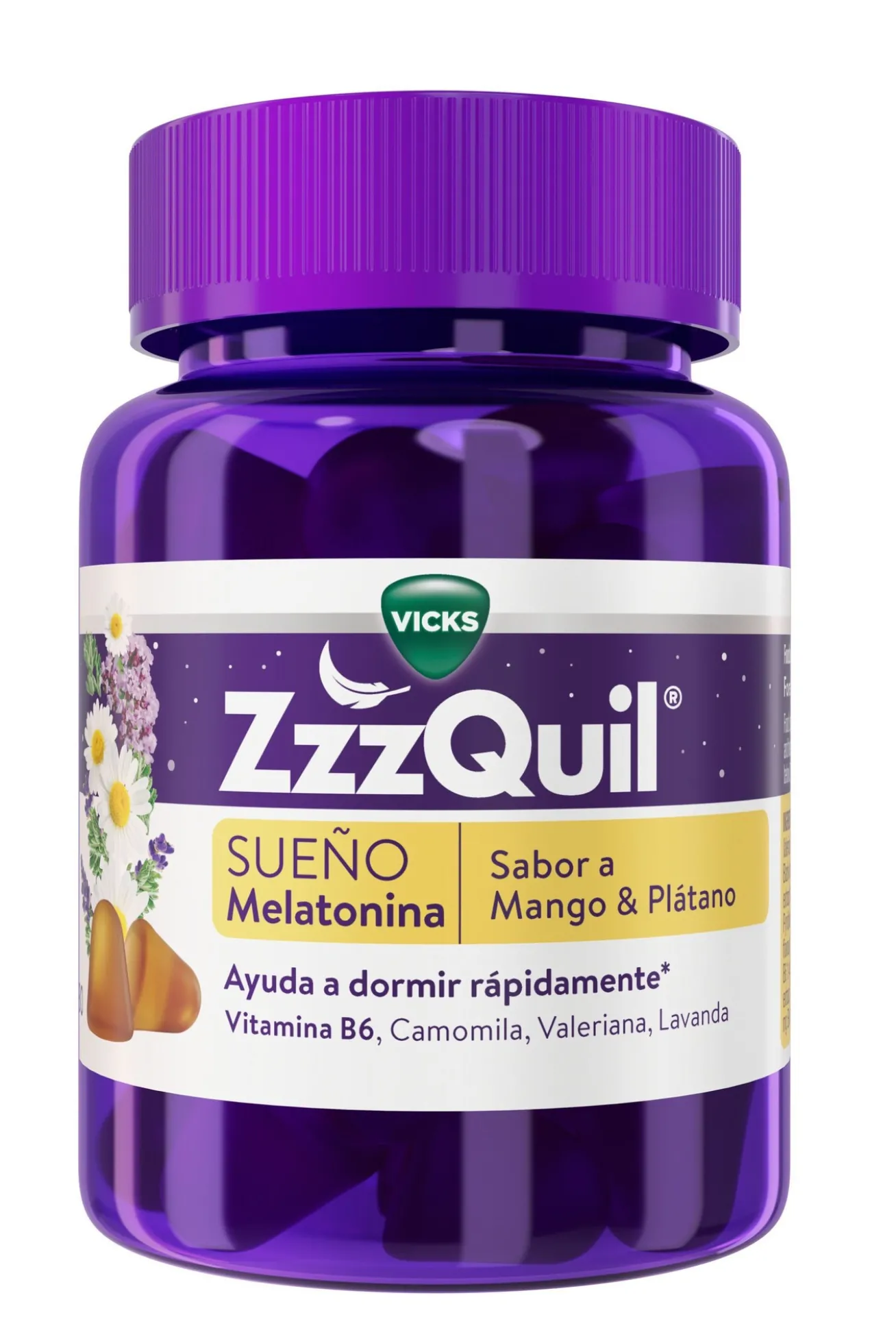 ZZZQUIL Natura Gummies Mangue & Banane Aide au sommeil